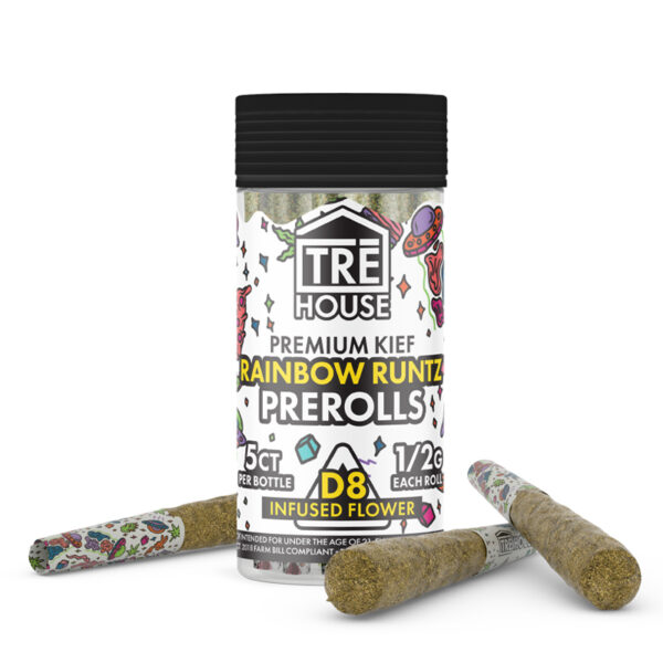 TreHouse Rainbow Runtz Delta 8 Prerolls