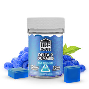 TreHouse Blue Raspberry Delta 9 Gummies