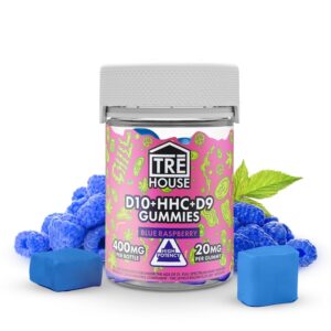 TreHouse Blue Raspberry D9-D10-HHC Gummies