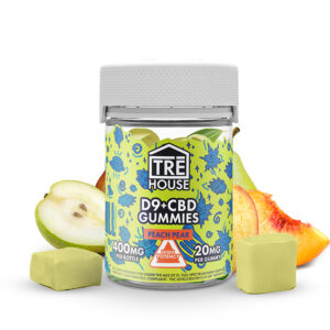 TreHouse Peach Pear D9+CBD Gummies