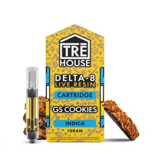 TreHouse Live Resin Delta 8 Cartridge – GS Cookies – Indica 1g