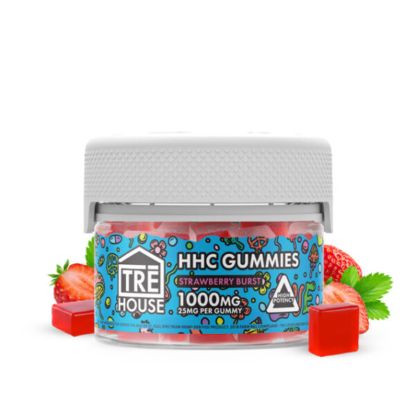 TreHouse Strawberry Burst HHC Gummies