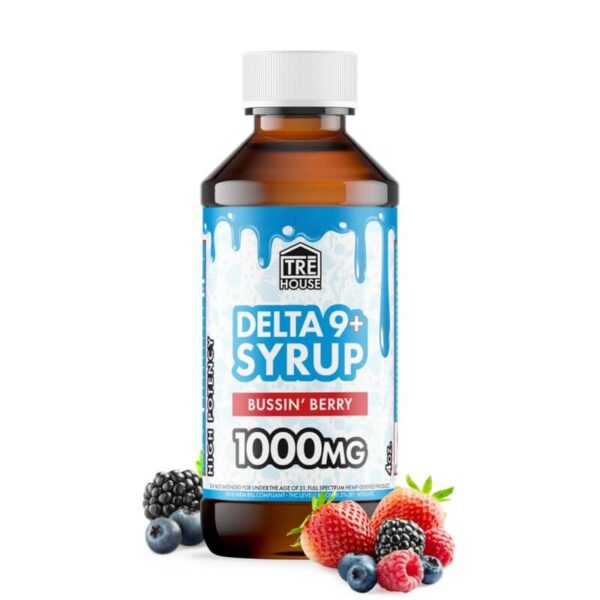 TreHouse Delta 9 Syrup – Bussin’ Berry – 1000mg