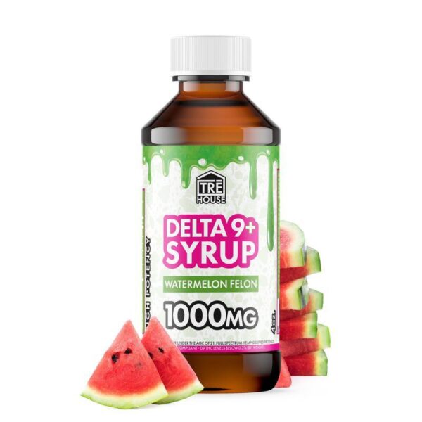 TreHouse Delta-9 Syrup – Watermelon Felon – 1000mg