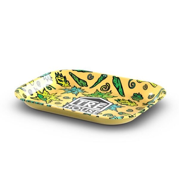 Metal Rolling Tray - Yellow - Image 5