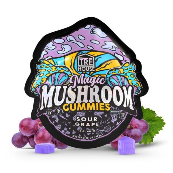 TRE House Sour Grape Magic Mushroom Gummies